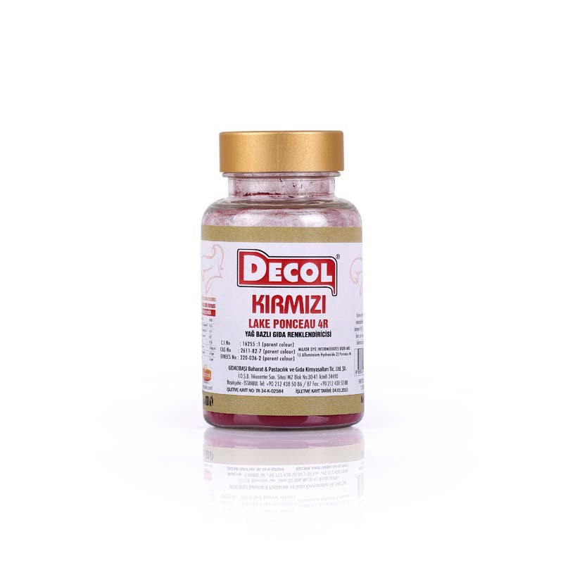 GIDA BOYASI TOZ BAYRAK KIRMIZI YAĞ BAZLI DECOL25gr
