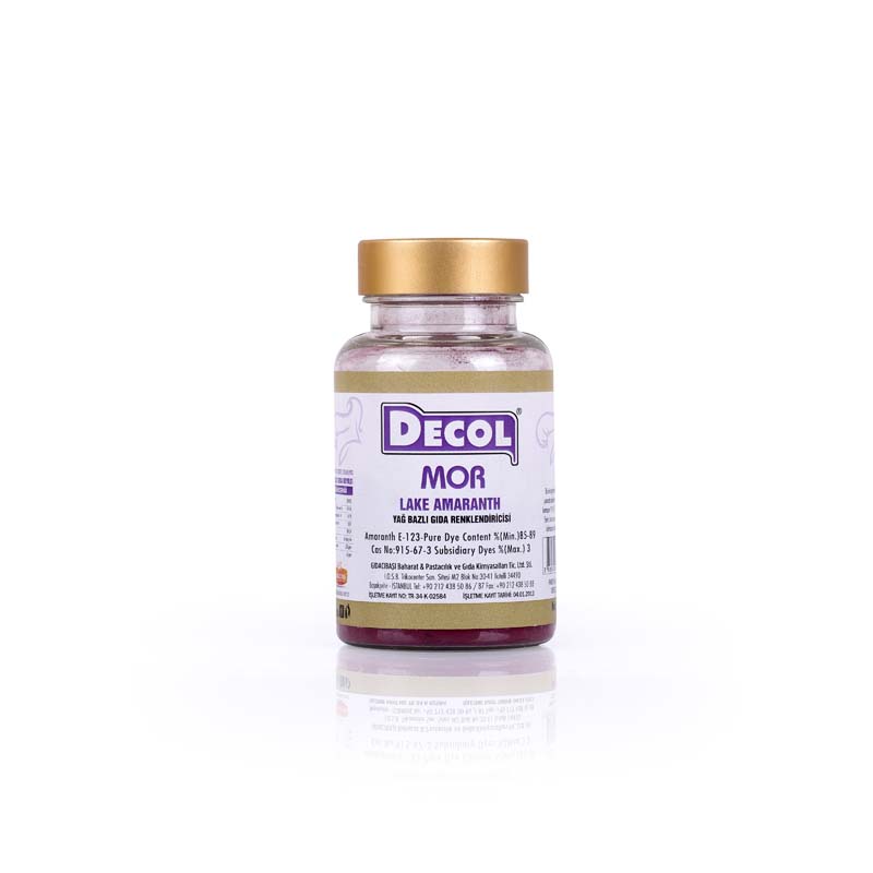 GIDA BOYASI TOZ MOR YAĞ BAZLI DECOL 25gr