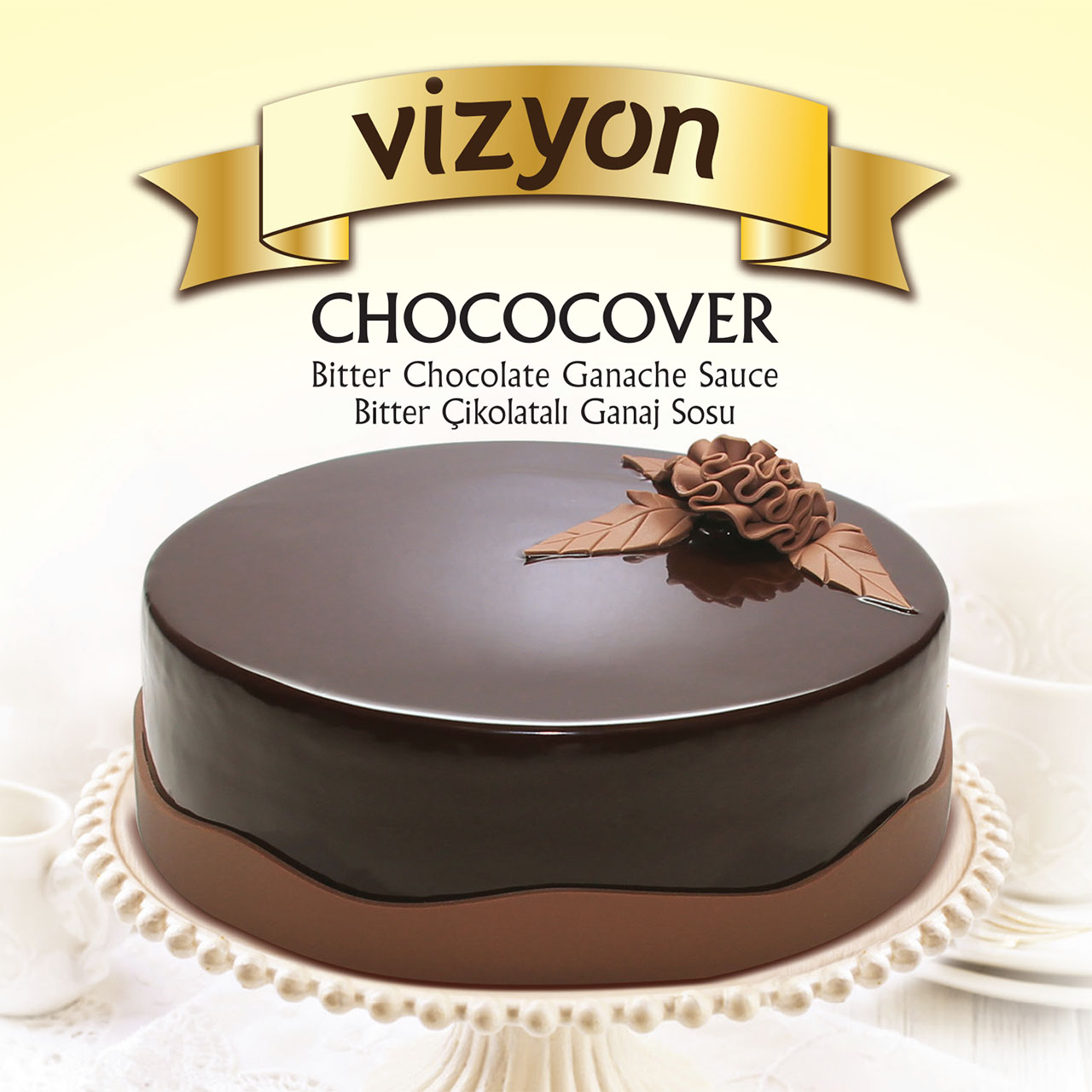 VİZYON GANAJ SOSU CHOCOCOVER BİTTER 6kg*4ad